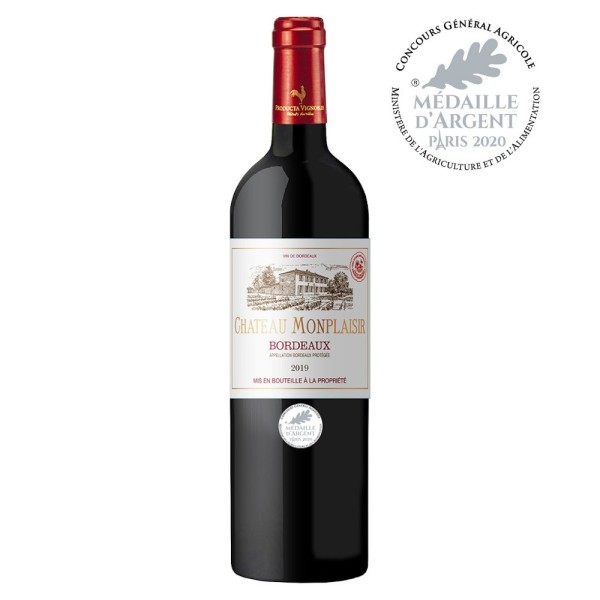 Vin Bordeaux Rouge Château Monplaisir 2019 Producta Vignobles - 1