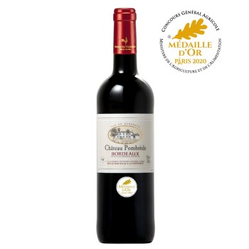 Vin Bordeaux Rouge Château Pombrède 2019